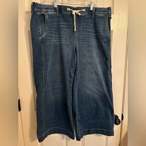 torrid Dark Blue Denim crop jeans size 2